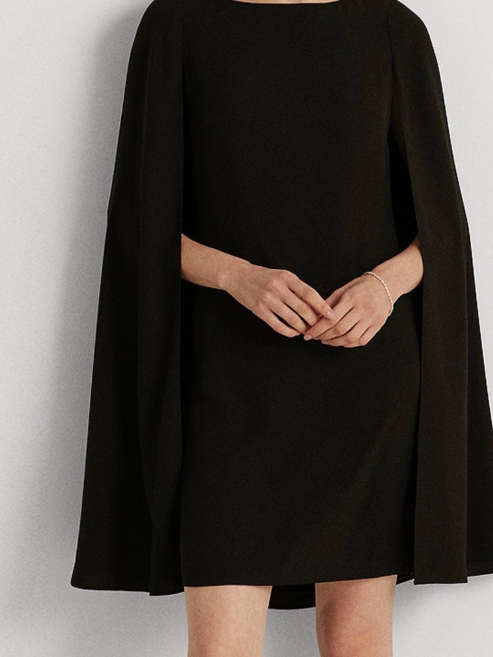 Ralph Lauren Georgette Cape Dress Size 4